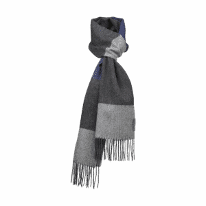 Schal Alpaca Blau Grau