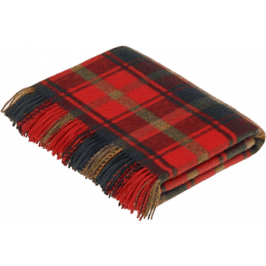 Tartan Decke Dark Maple