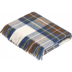 Tartan Decke Muted Blue Stewart